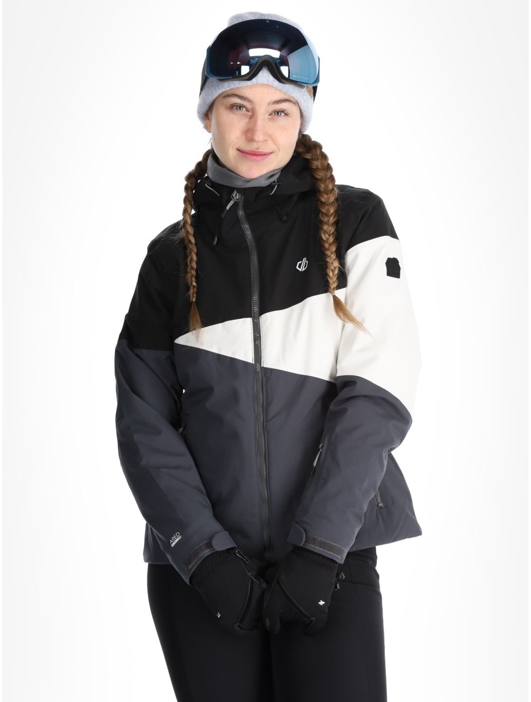 Dare2b, Ice III ski jacket women Black / Ebony black, grey 