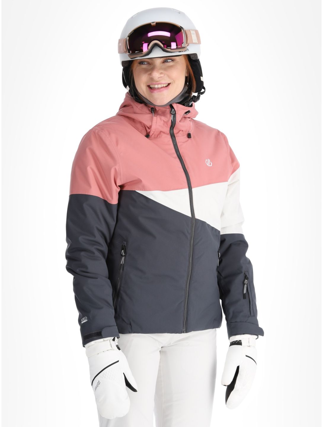 Dare2b, Ice III ski jacket women Dusty Rose / Ebony Grey grey, pink 