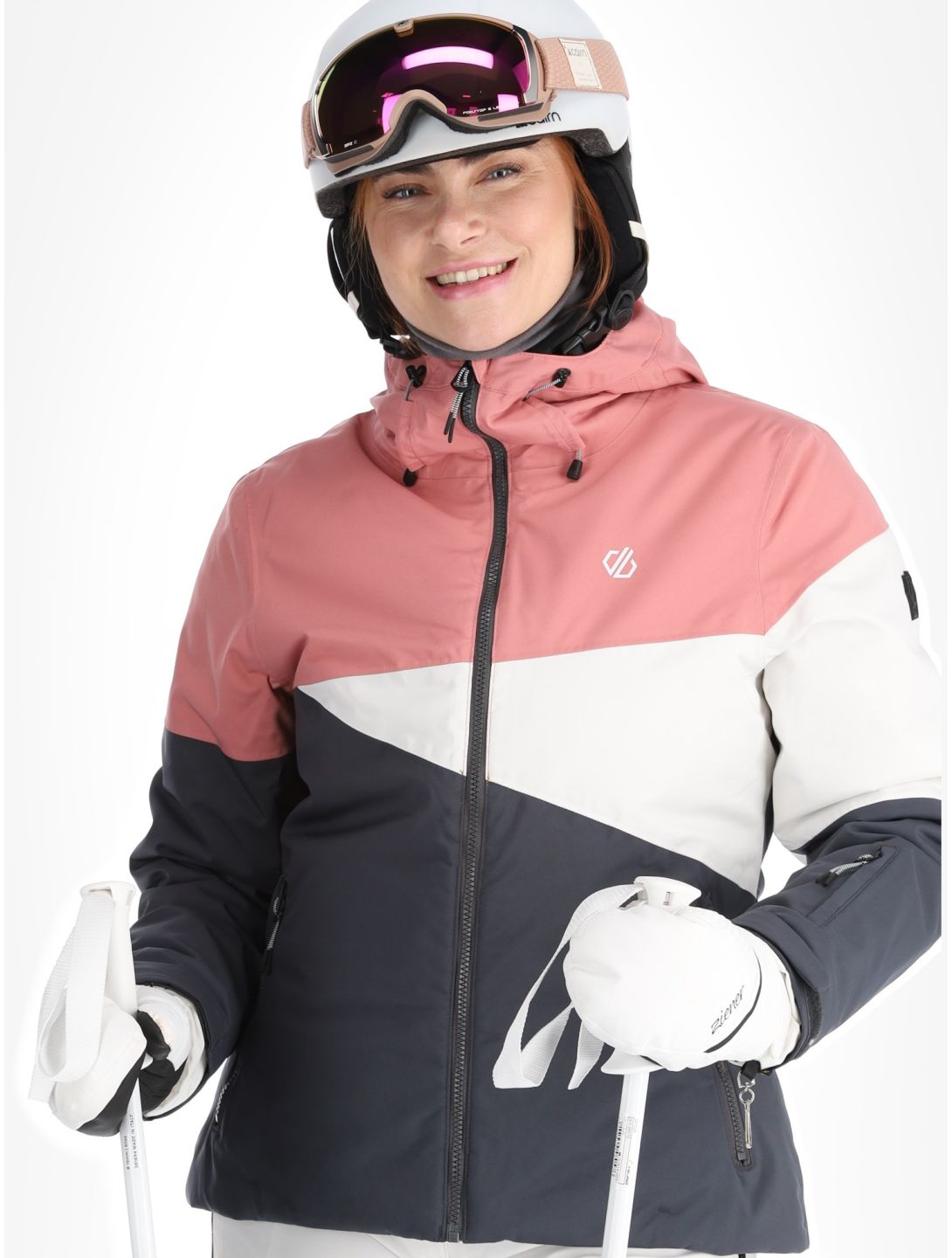 Dare2b, Ice III ski jacket women Dusty Rose / Ebony Grey grey, pink 