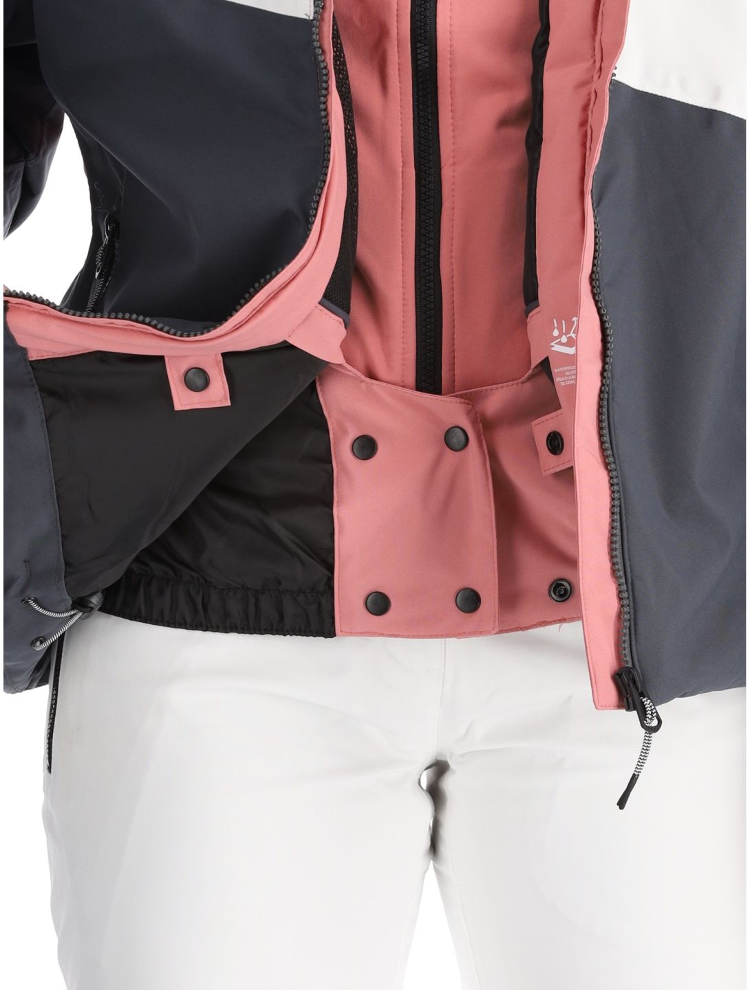 Dare2b, Ice III ski jacket women Dusty Rose / Ebony Grey grey, pink 