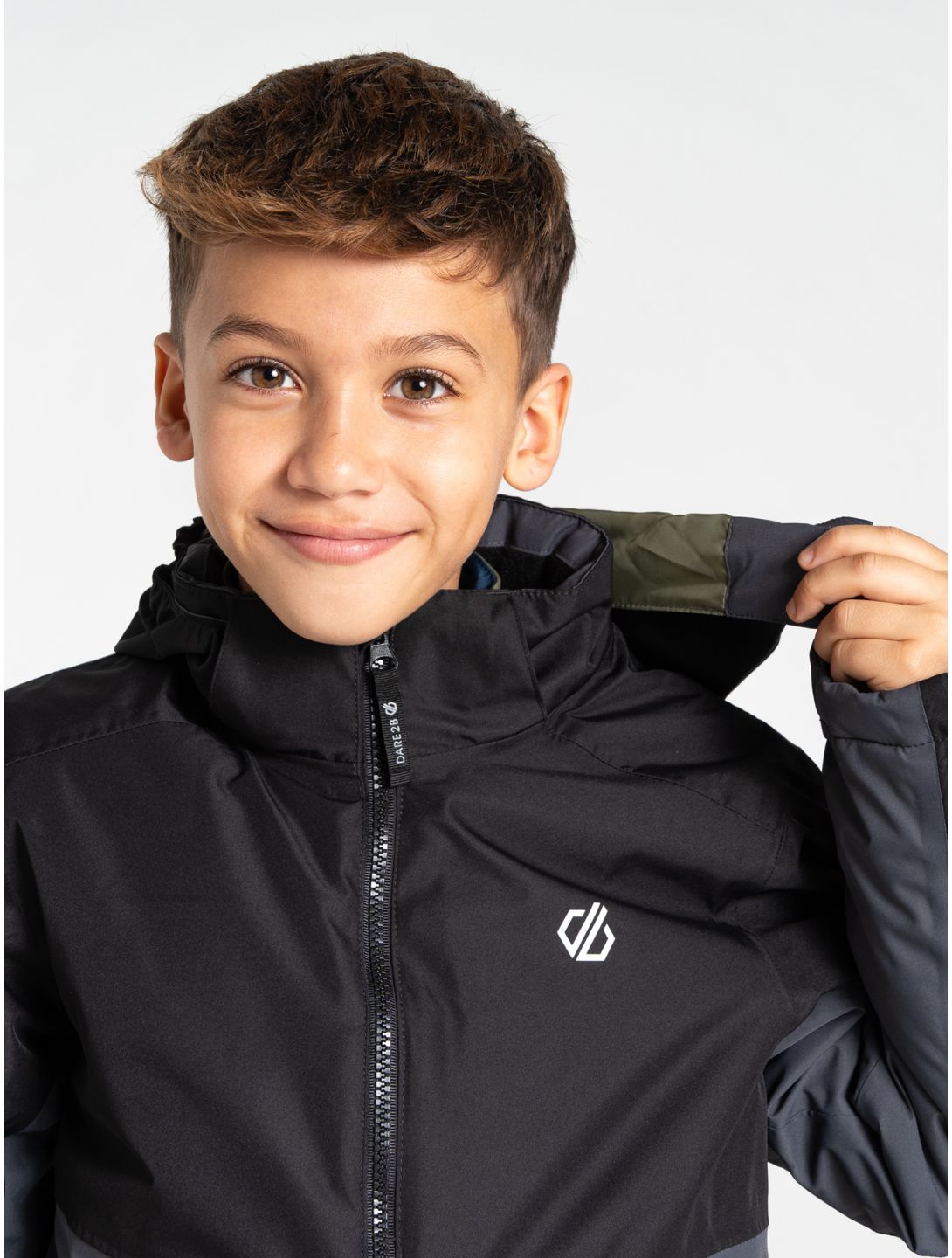 Dare2b, Impose IV ski jacket kids Black / Ebony black, grey 