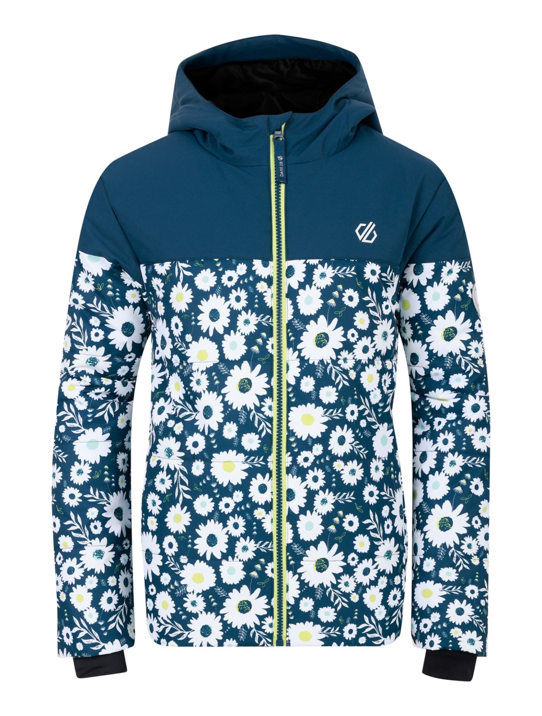 Dare2b, Liftie ski jacket kids Moonlight Denim / Moonlight Denim Daisy Print blue, white 