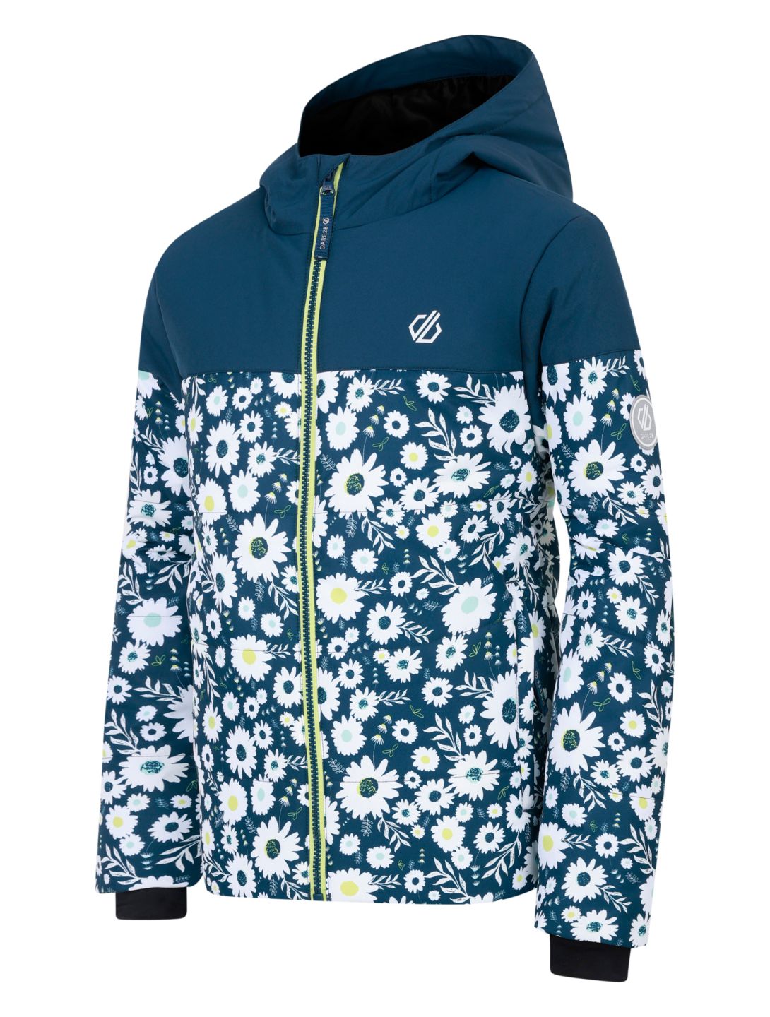 Dare2b, Liftie ski jacket kids Moonlight Denim / Moonlight Denim Daisy Print blue, white 