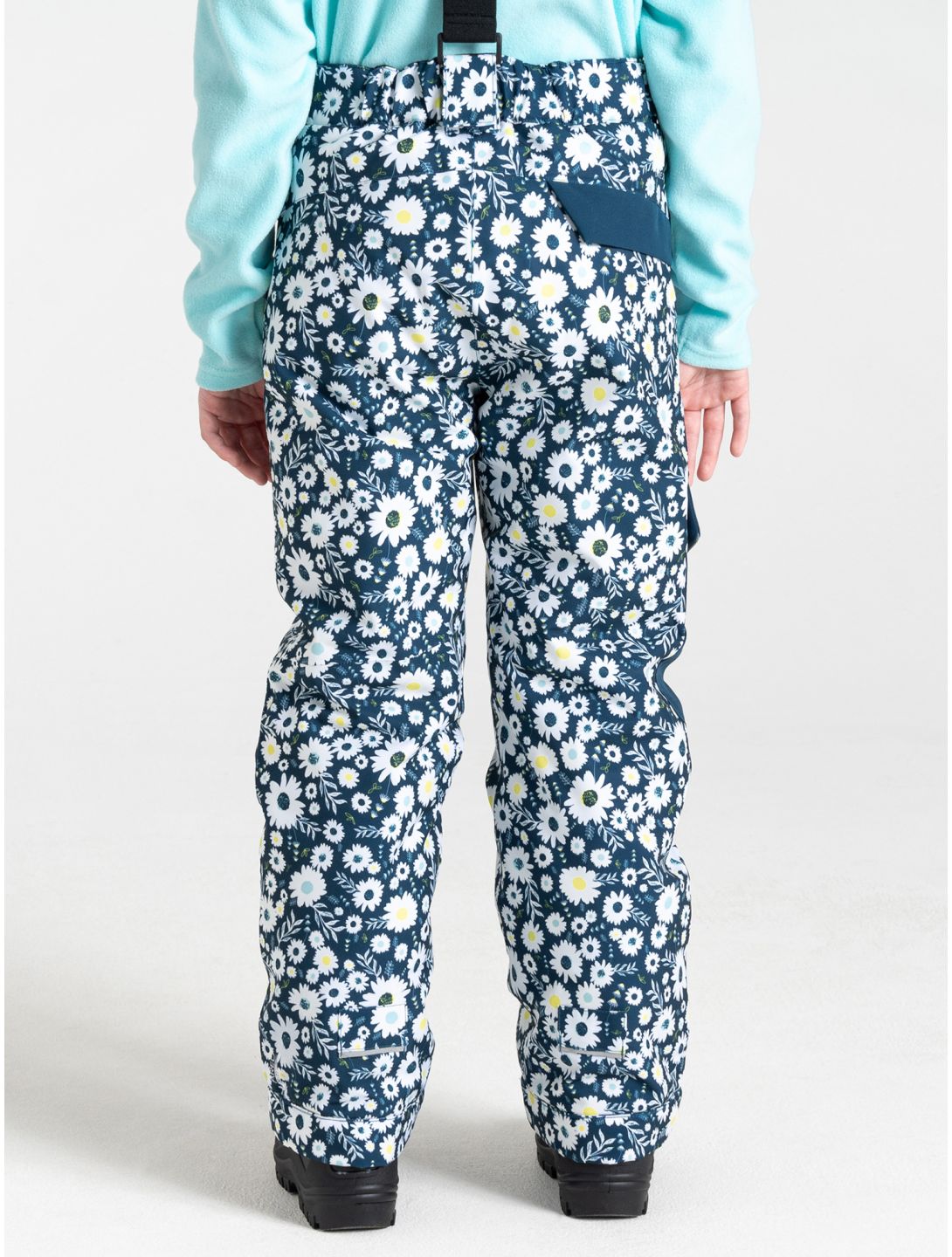 Dare2b, Pow ski pants kids Moonlight Denim Daisy Print blue 