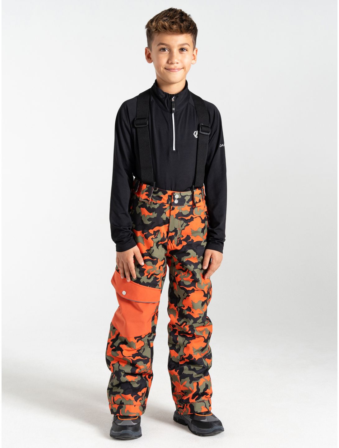 Dare2b, Pow ski pants kids Orange Rust Camo Print orange 