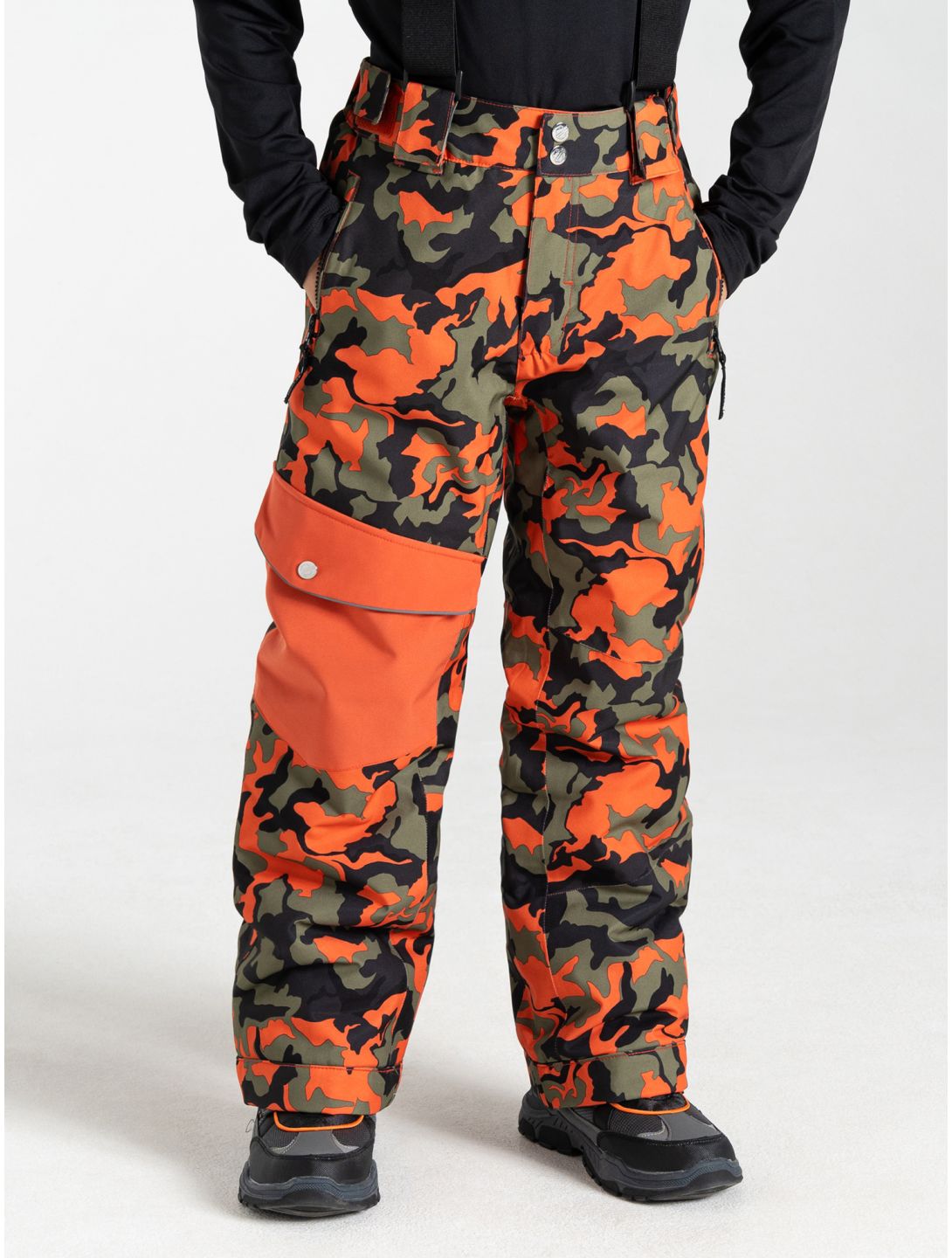 Dare2b, Pow ski pants kids Orange Rust Camo Print orange 