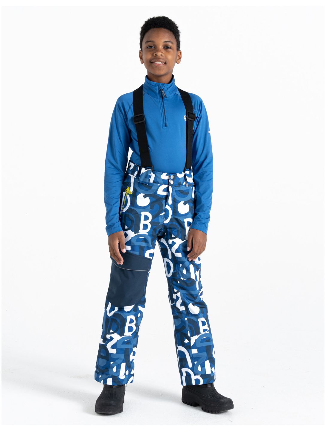 Dare2b, Pow ski pants kids Olympian Blue Graffiti Print blue 