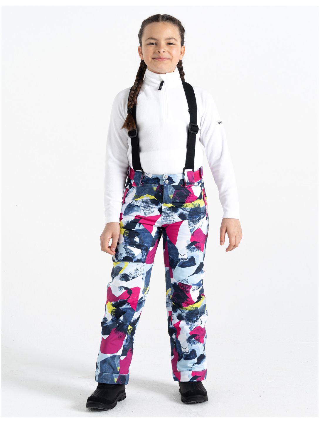 Dare2b, Pow ski pants kids Quiet Blue Abstract Mountain Print multicolor 