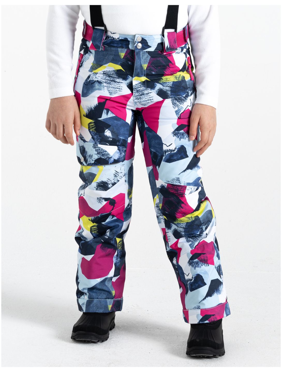 Dare2b, Pow ski pants kids Quiet Blue Abstract Mountain Print multicolor 