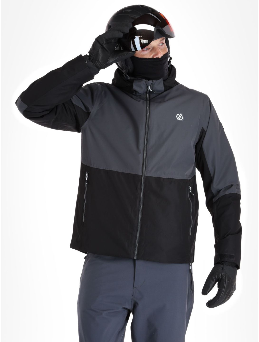 Dare2b, Precision ski jacket men Black / Ebony black, grey 