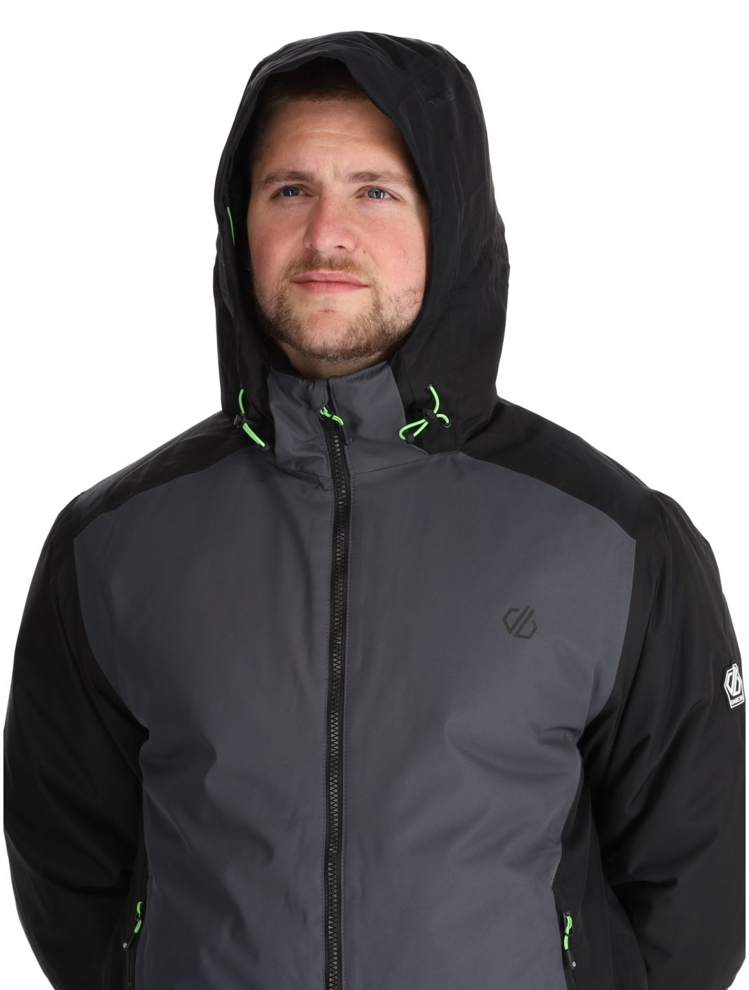 Dare2b, Precision II ski jacket men Black / Ebony black, grey 