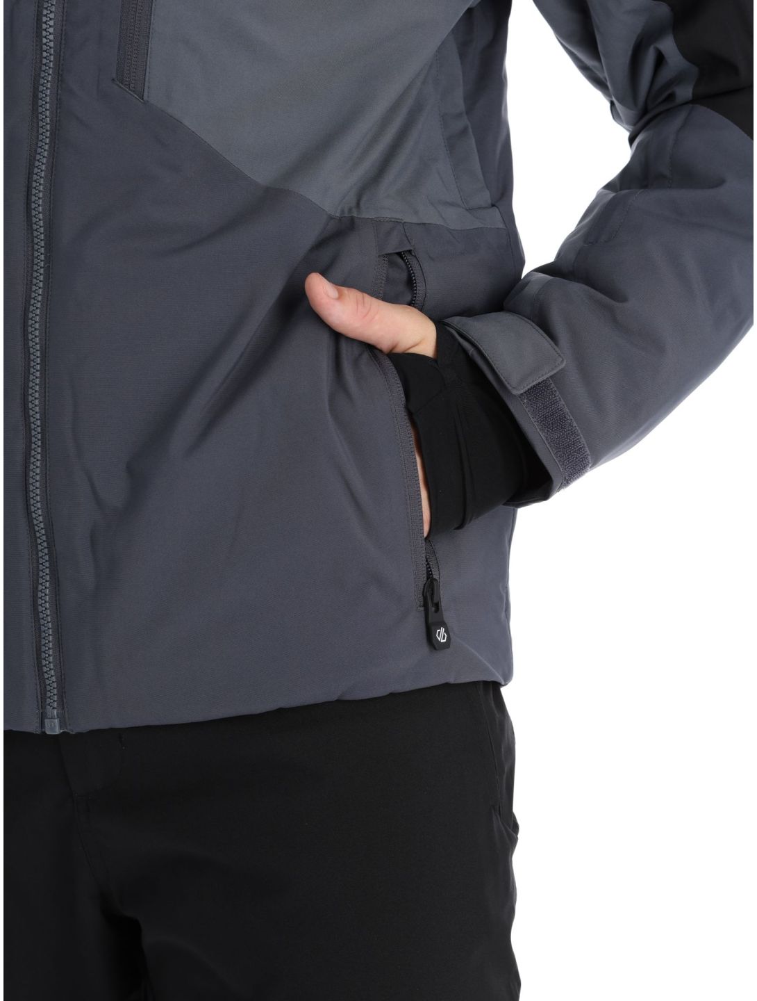 Dare2b, Slopeside ski jacket men Black / Ebony black, grey 