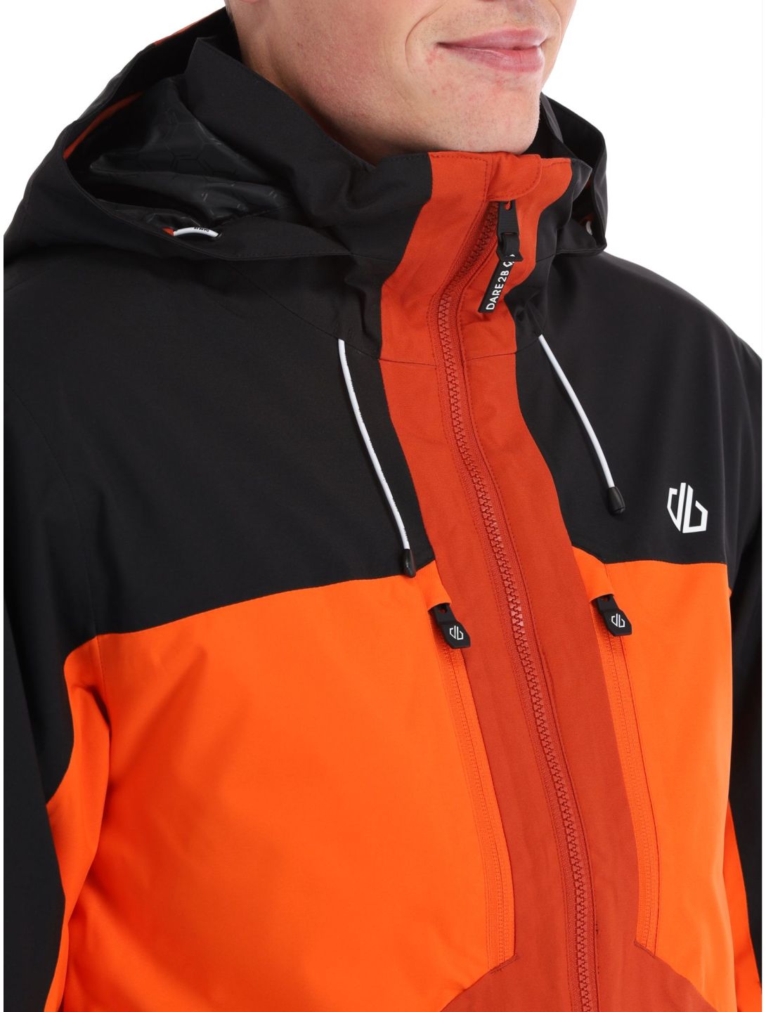 Dare2b, Slopeside ski jacket men PuffinOr / Blk black, orange 