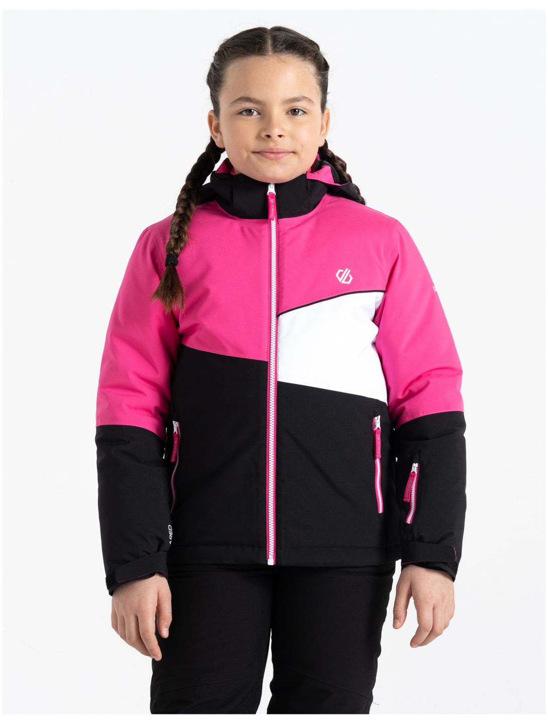 Dare2b, Steazy ski jacket kids PurePink / Blk black, pink 