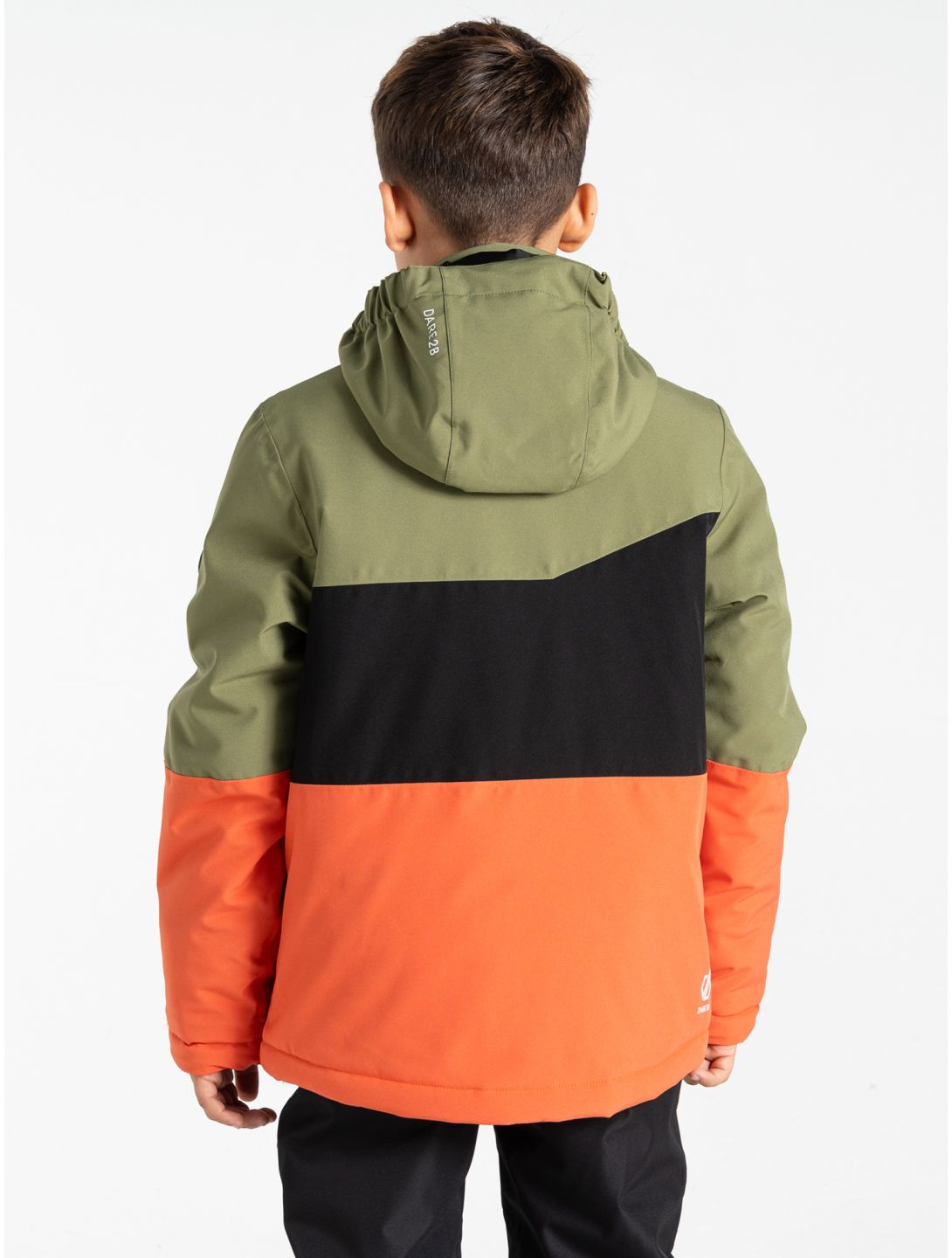 Dare2b, Steazy III ski jacket kids Olivine Green / Black / Orange Rust black, green, orange 