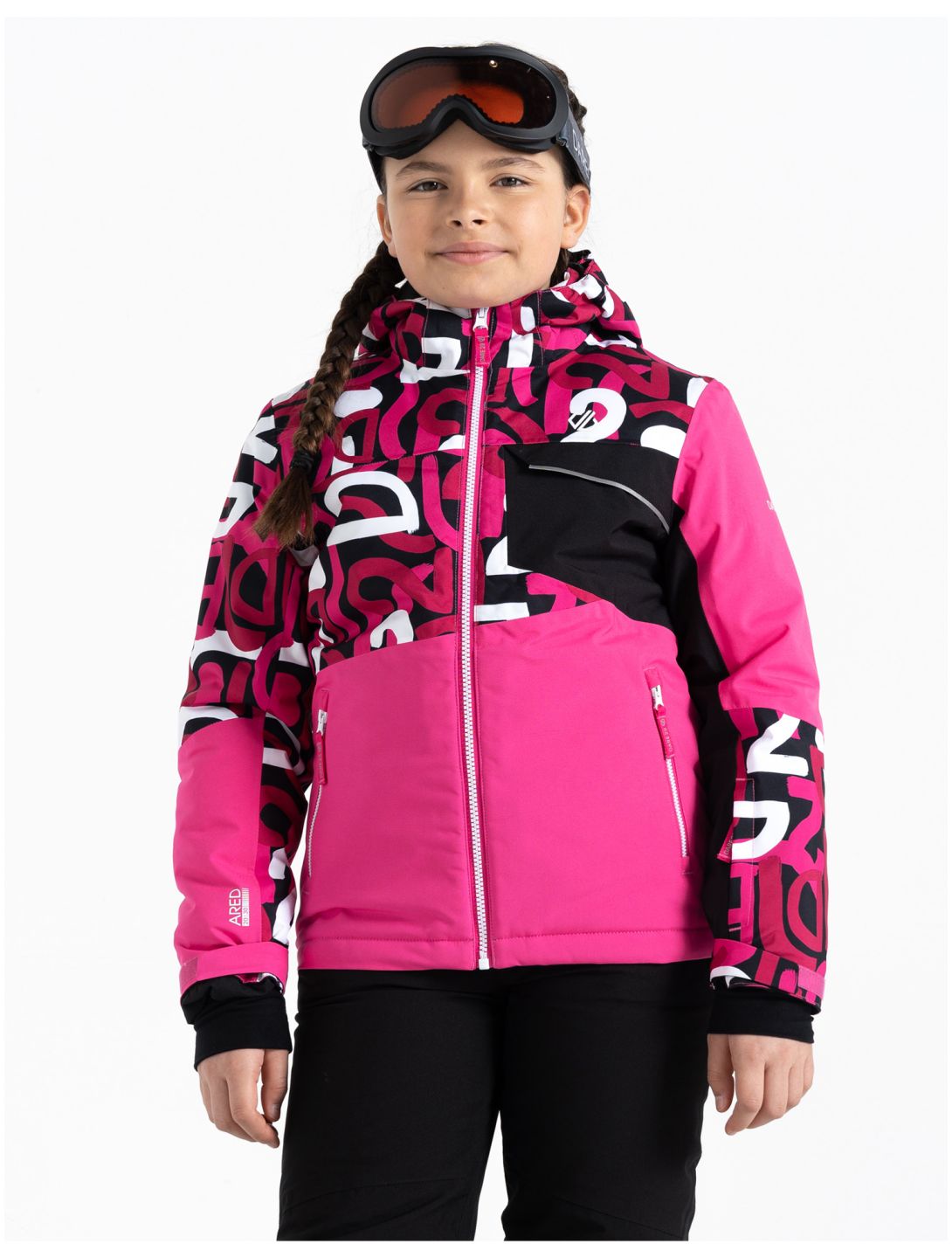 Dare2b, Traverse ski jacket kids Kids Ski Graffiti Print / Black pink 