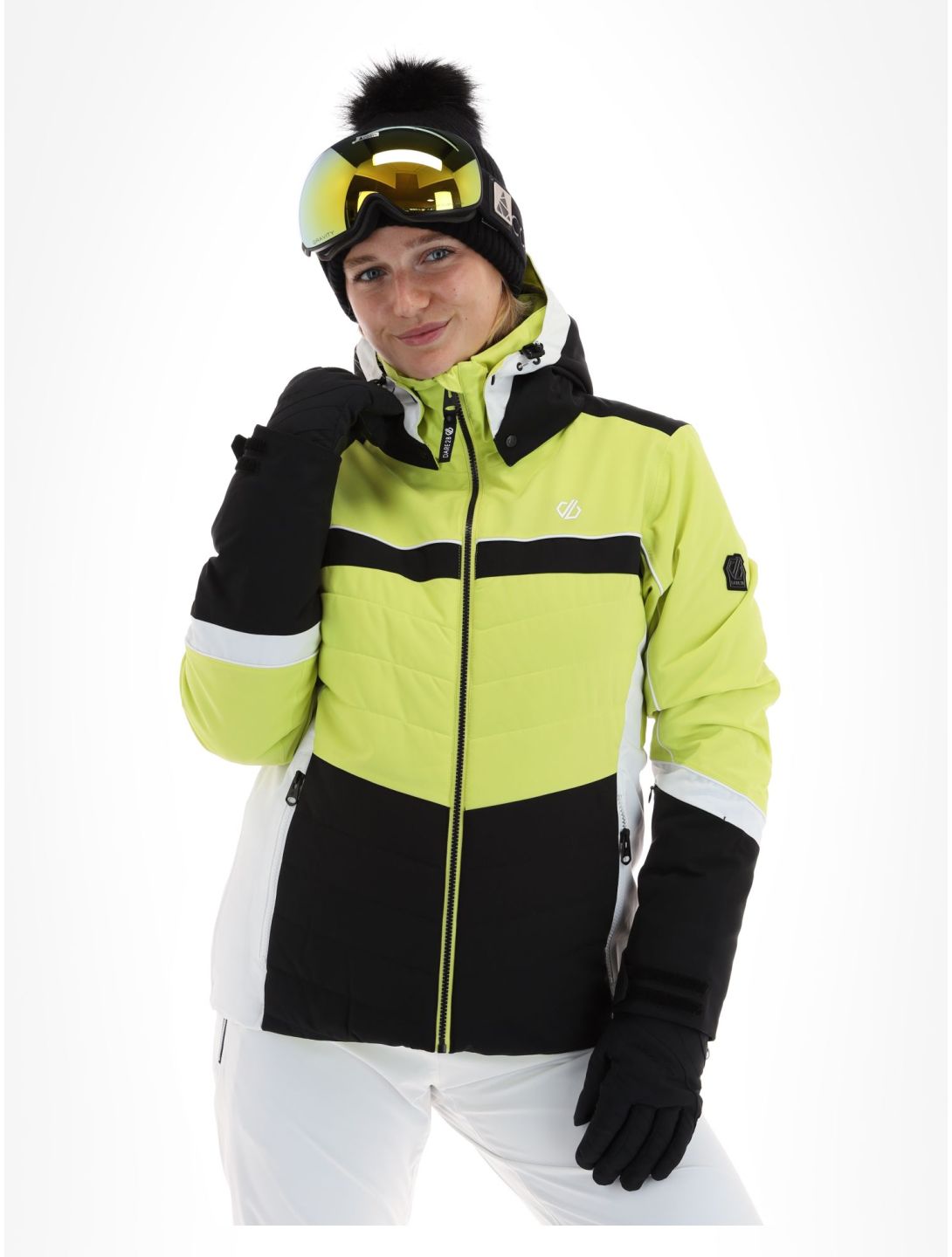 Dare2b, Vitilised ski jacket women Yellow Plum / Black black, yellow 