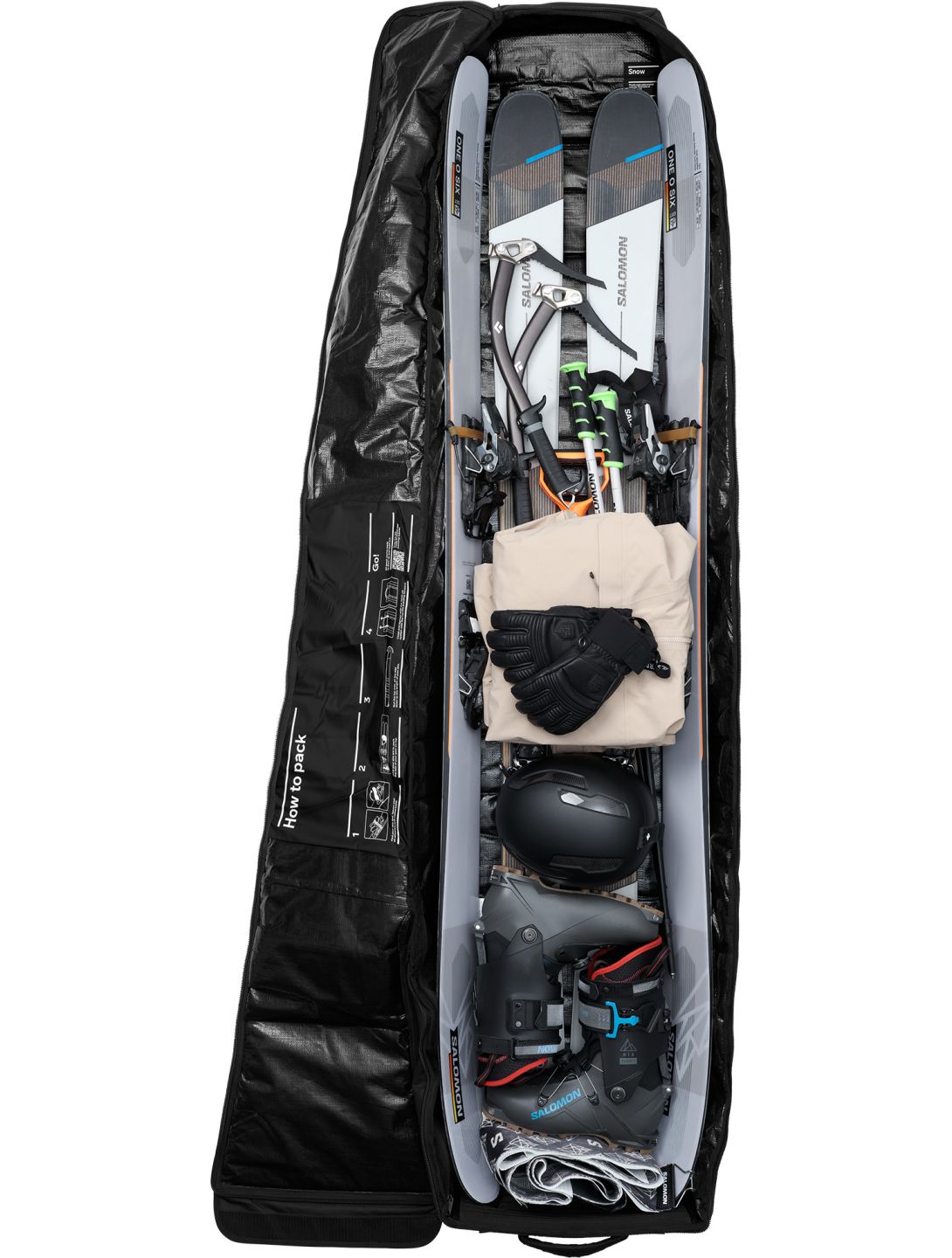 DB Journey, Snow Roller Pro ski bag unisex Midnight Teal blue 