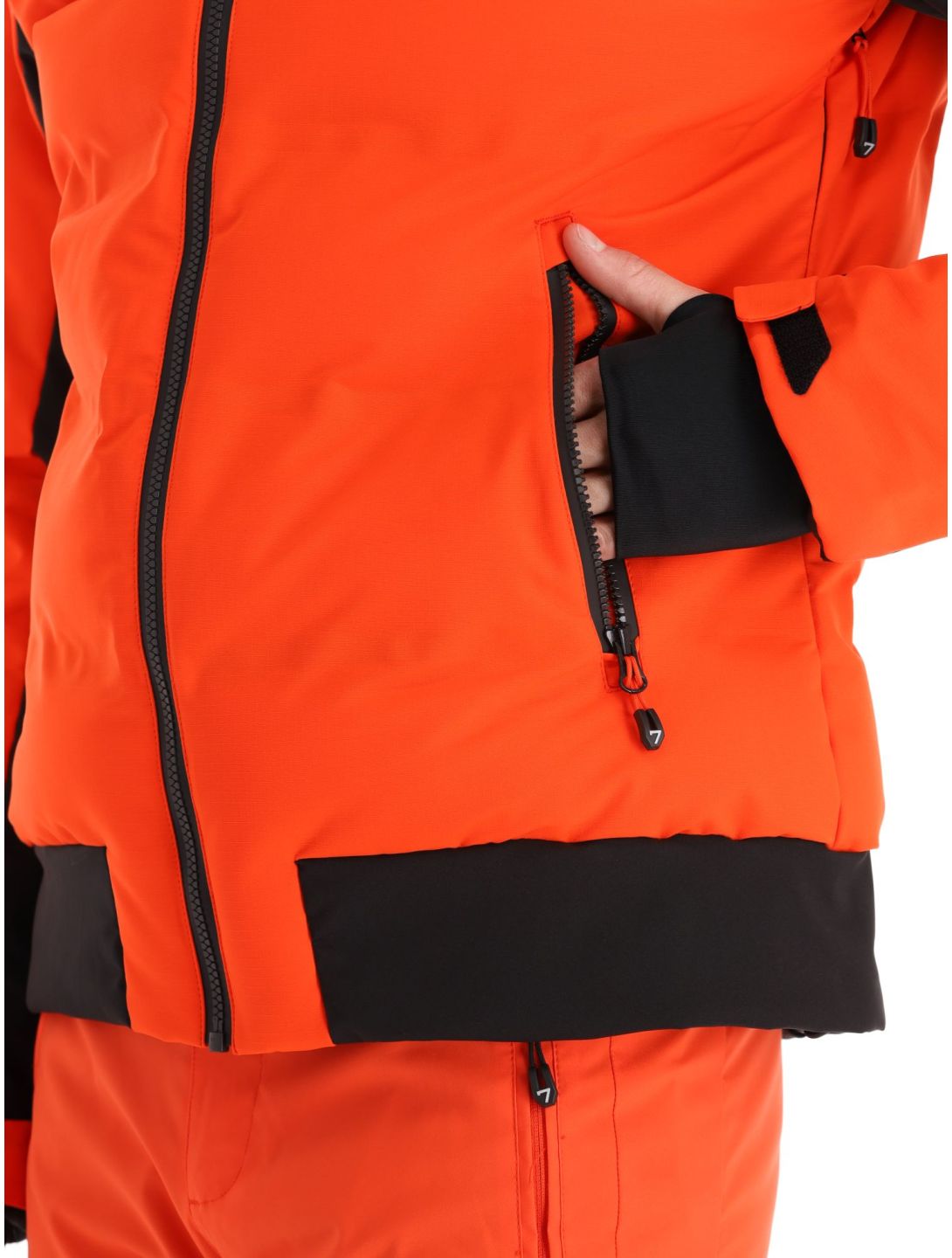 Degre7, Bommy ski jacket men Deep Orange orange 