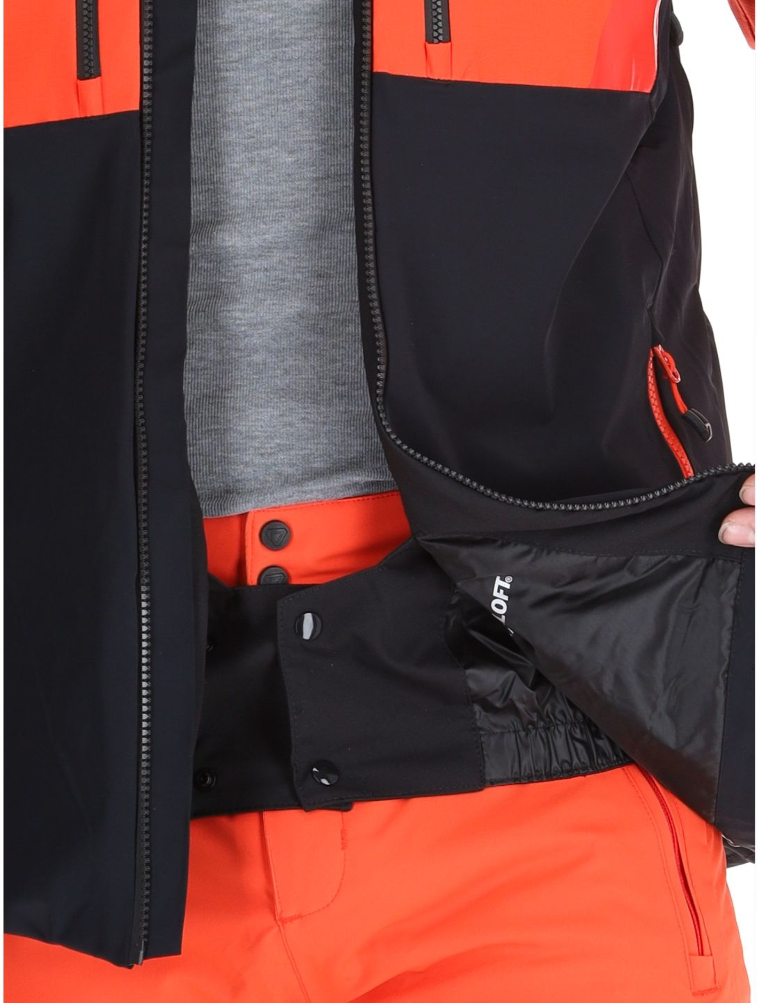 Degre7, Sivin ski jacket men Black red 