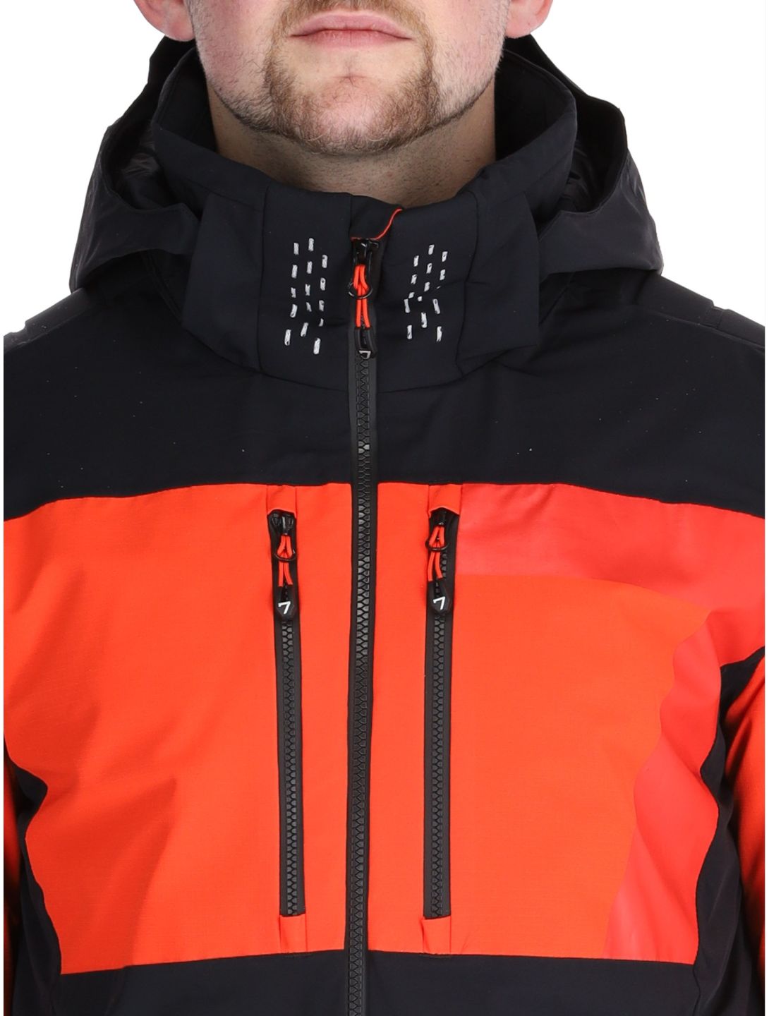 Degre7, Sivin ski jacket men Black red 