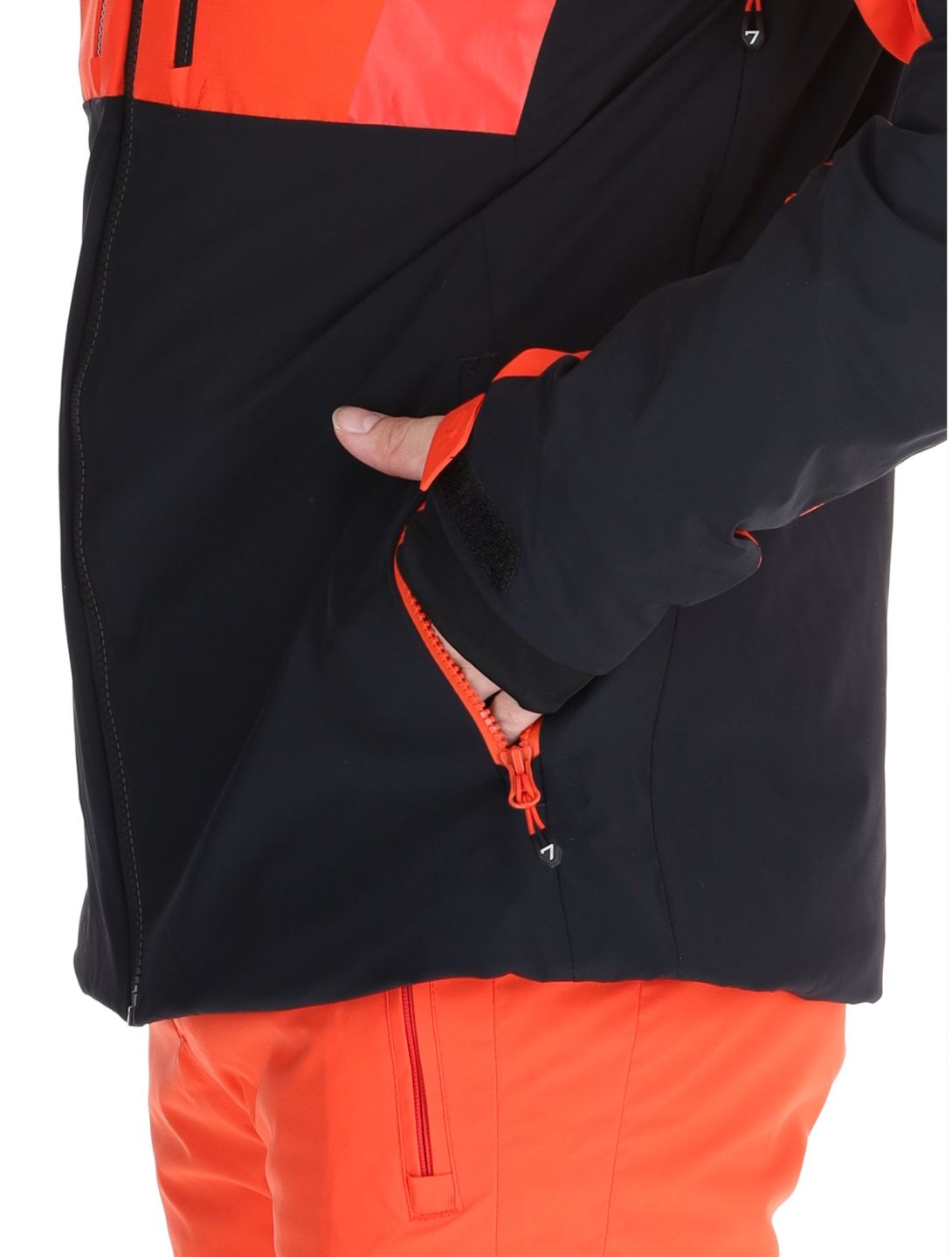 Degre7, Sivin ski jacket men Black red 