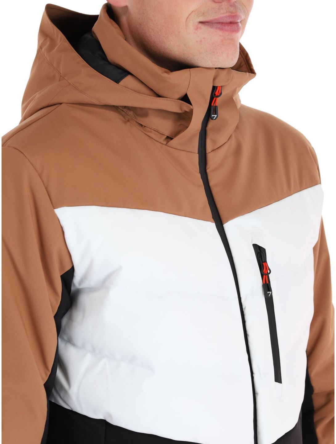 Degre7, Ubay ski jacket men Terre black, white 