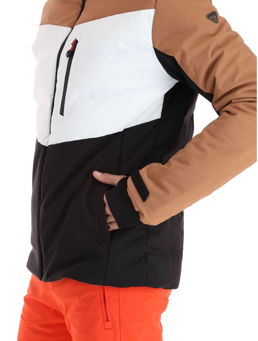 Degre7, Ubay ski jacket men Terre black, white 