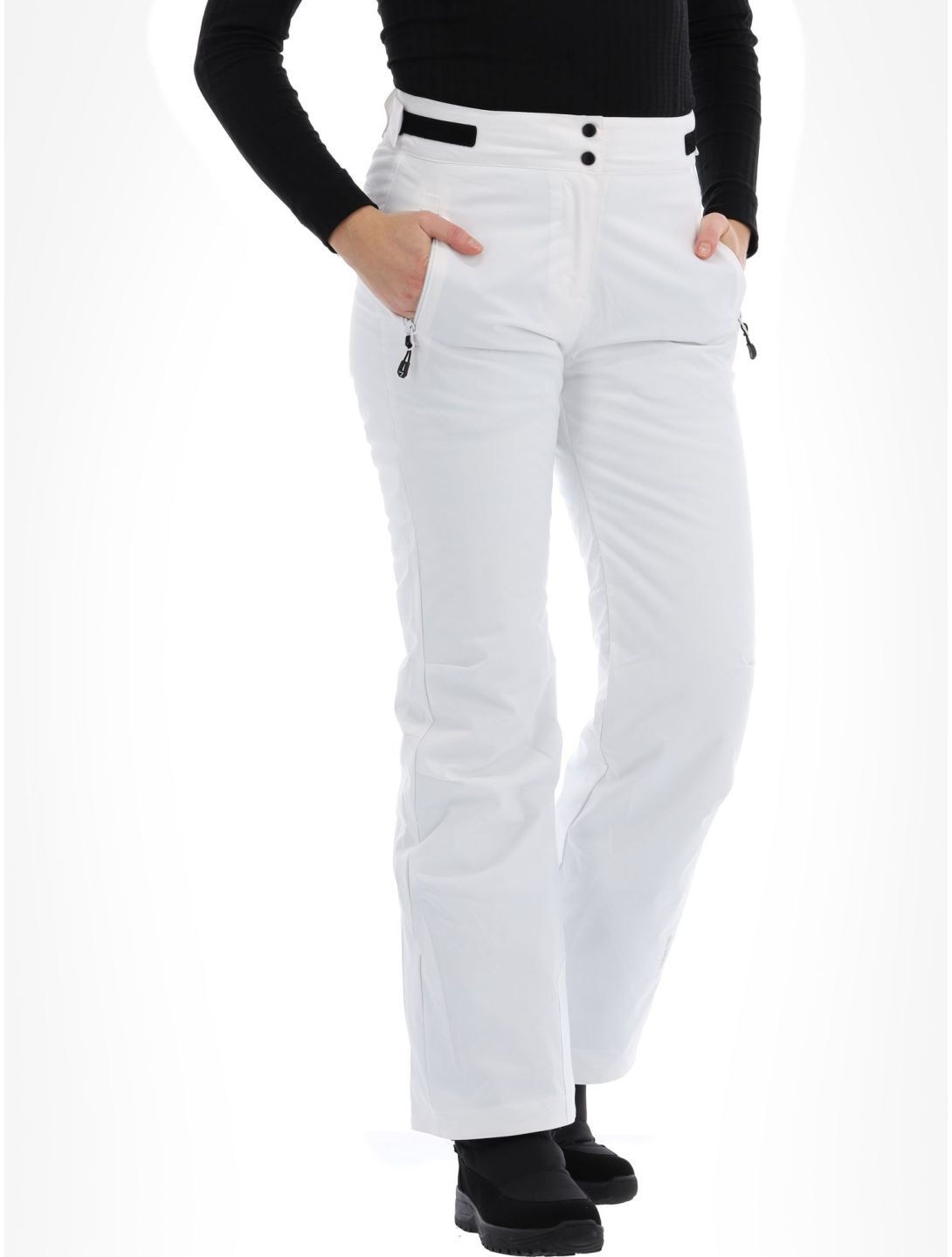 Degre7, Valgau softshell ski pants women White white 