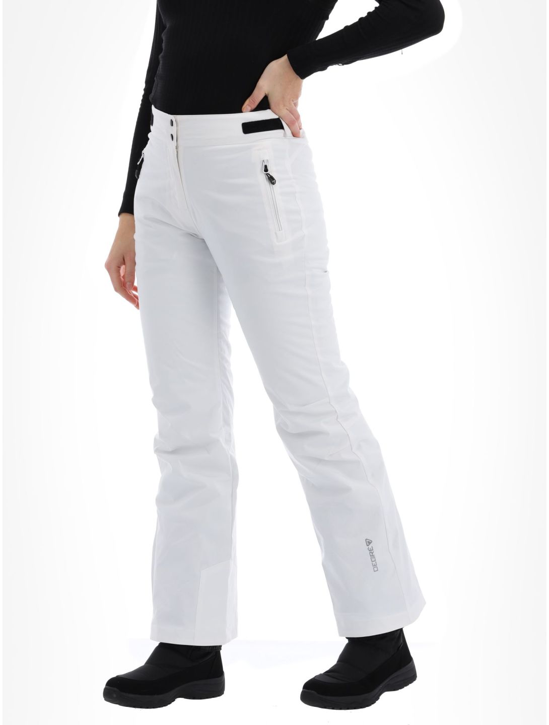 Degre7, Valgau softshell ski pants women White white 