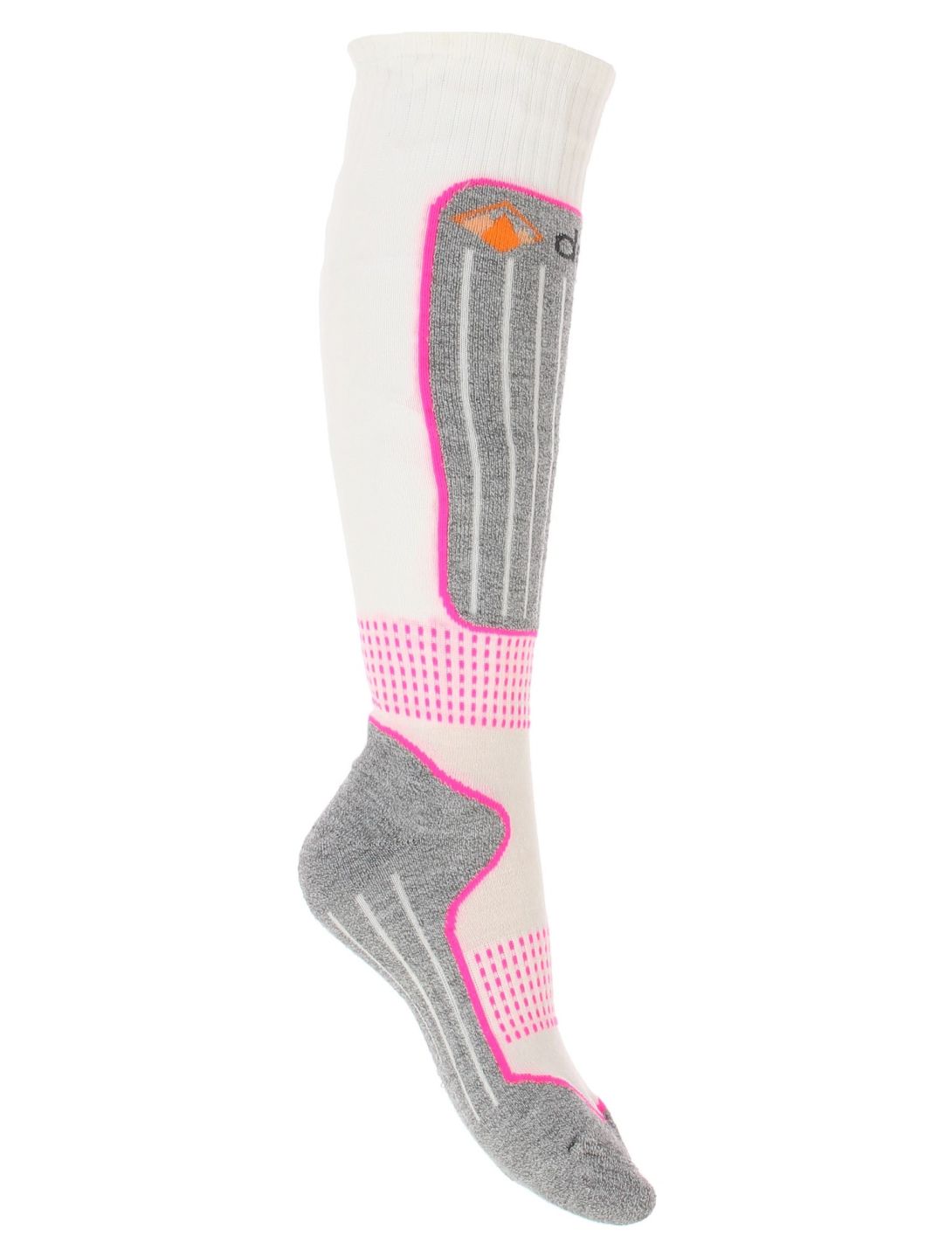 Deluni, Luca ski socks kids White With Lila Stripes white 