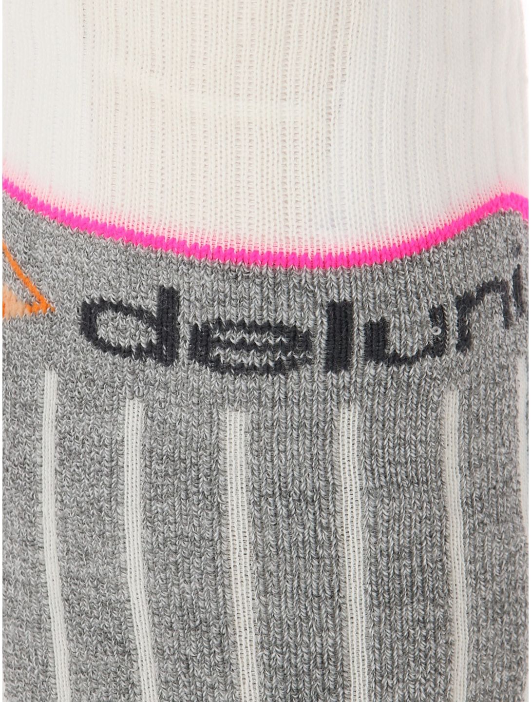 Deluni, Luca ski socks kids White With Lila Stripes white 