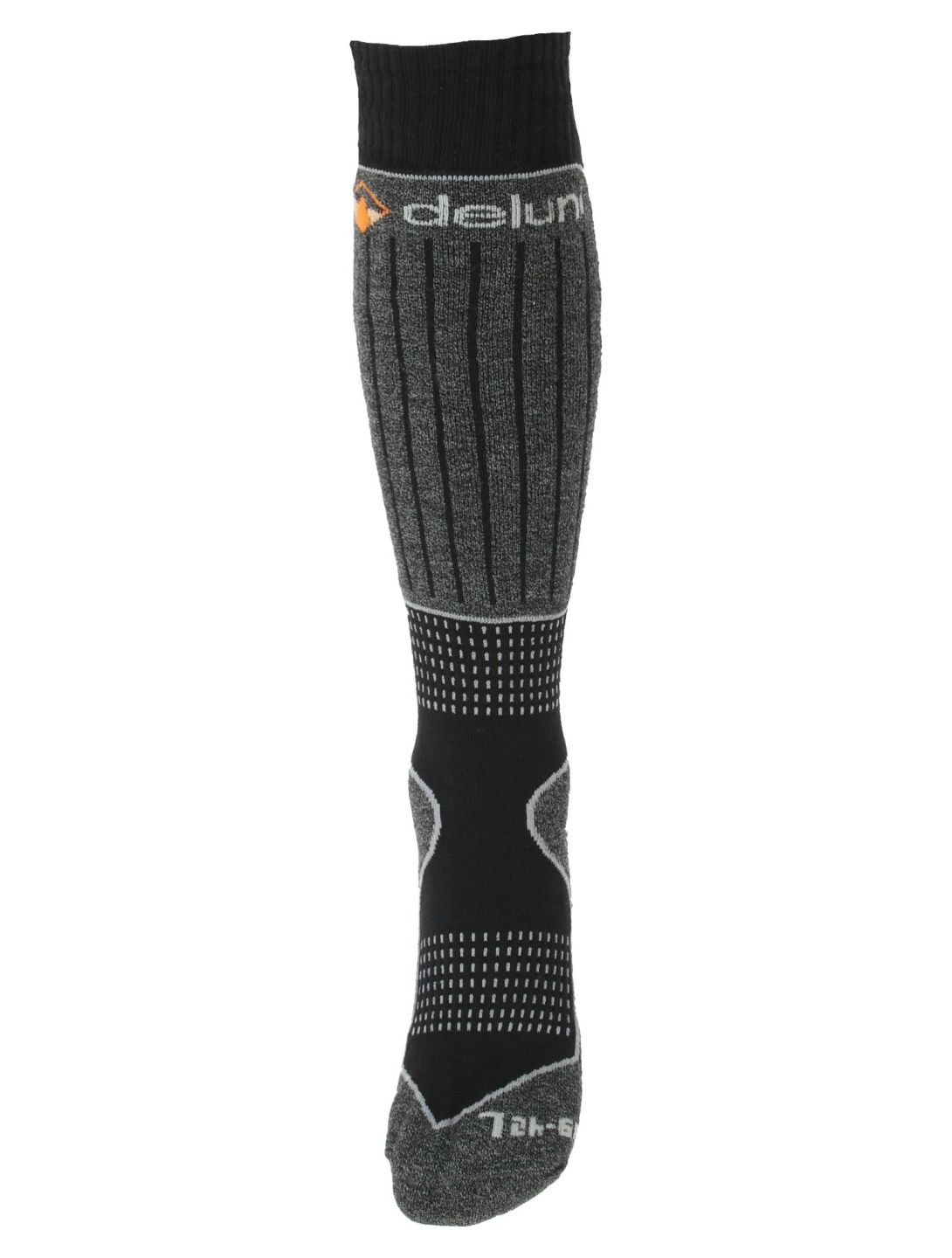 Deluni, Luca ski socks kids Black With Grey Lines black, grey 