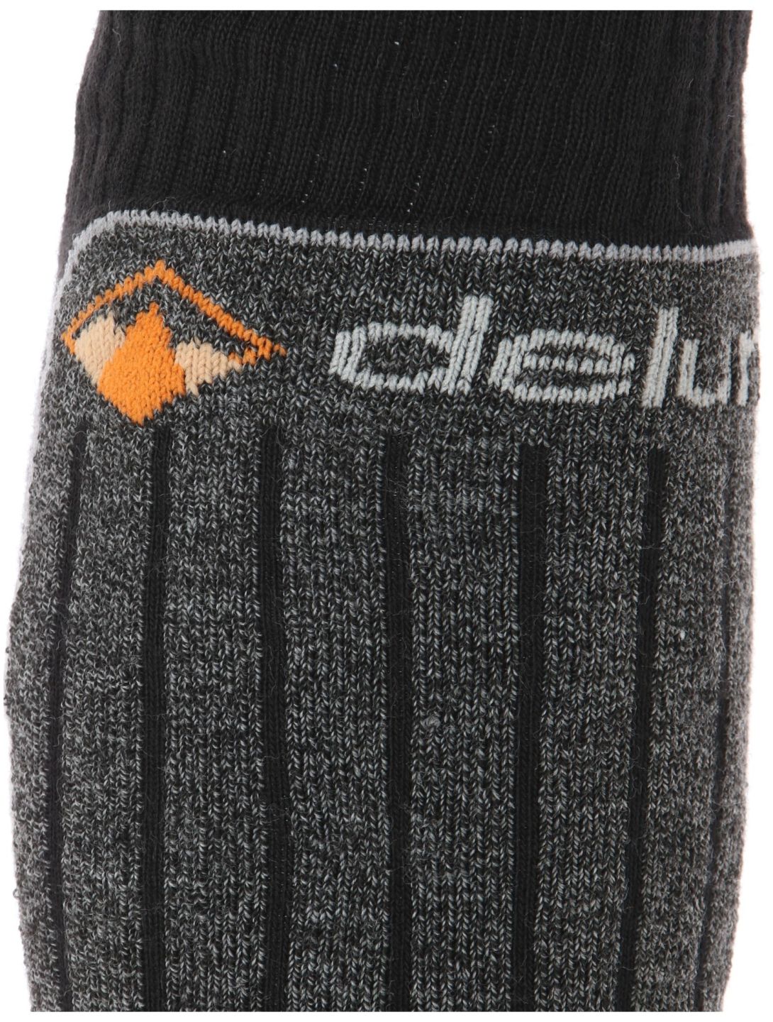 Deluni, Luca 3 Pair ski socks 3 pair kids Black With Grey Lines black, grey 