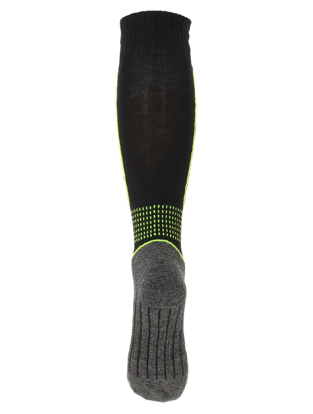 Deluni, Luca 3 Pair ski socks 3 pair kids Black With Neon Green Lines black, green 