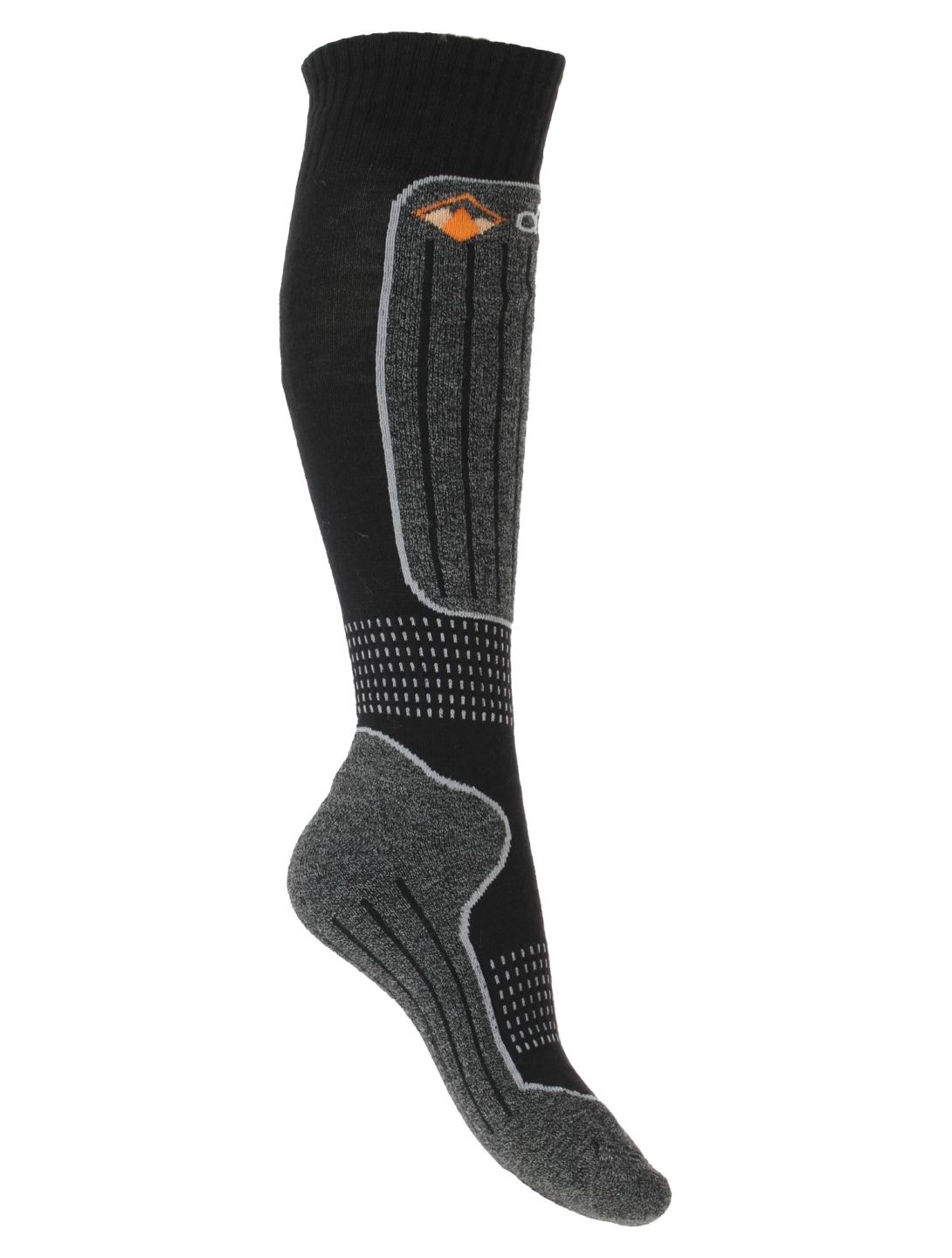 Deluni, Gaia 3 pair ski socks 3 pair unisex Black With Grey Lines black, grey 