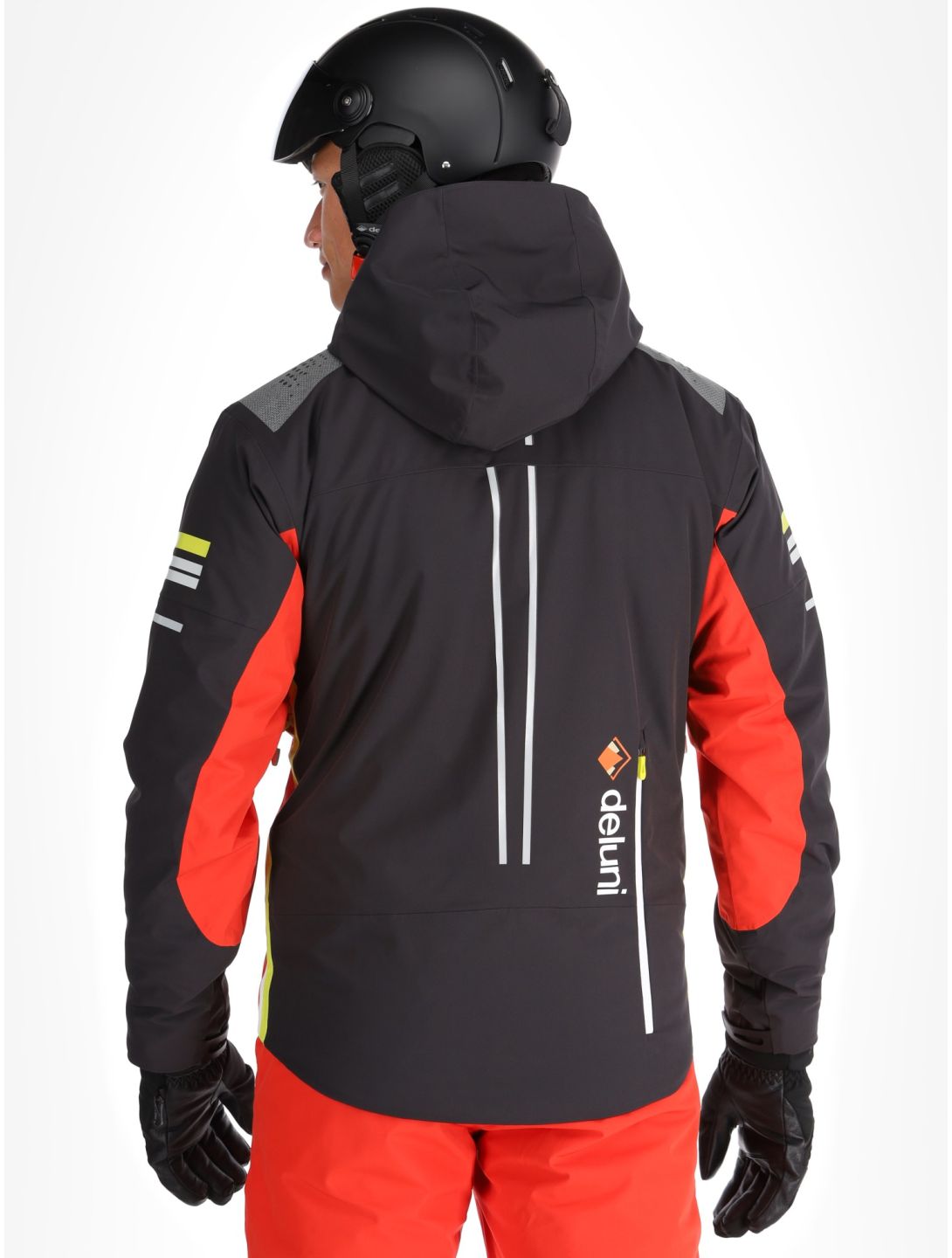 Deluni, Challenger 4 ski jacket men Black/ Red black, red 