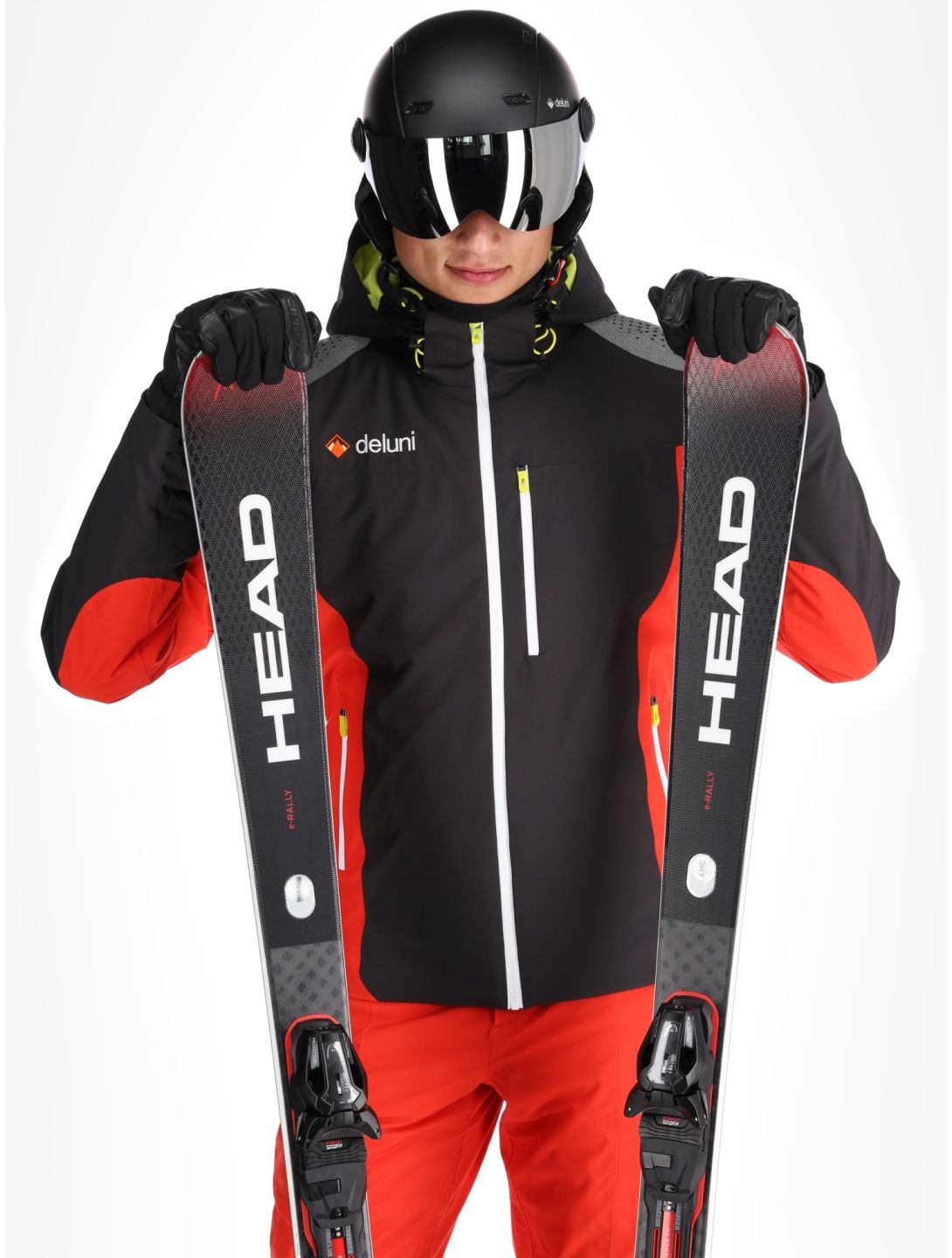 Deluni, Challenger 4 ski jacket men Black/ Red black, red 