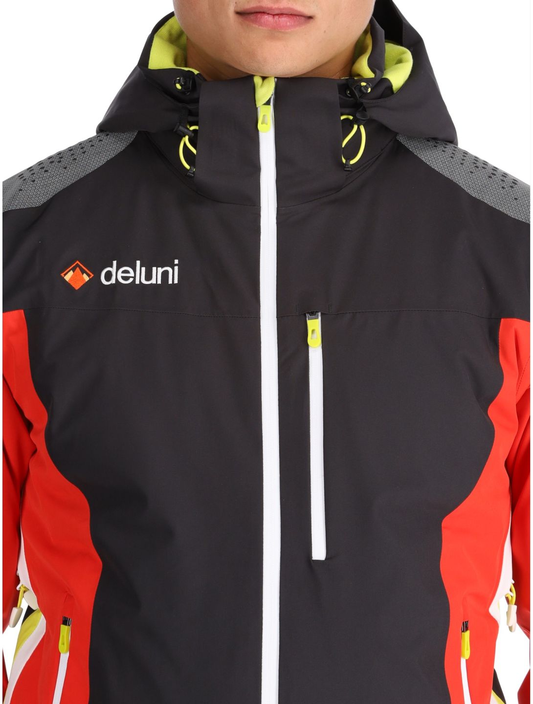 Deluni, Challenger 4 ski jacket men Black/ Red black, red 