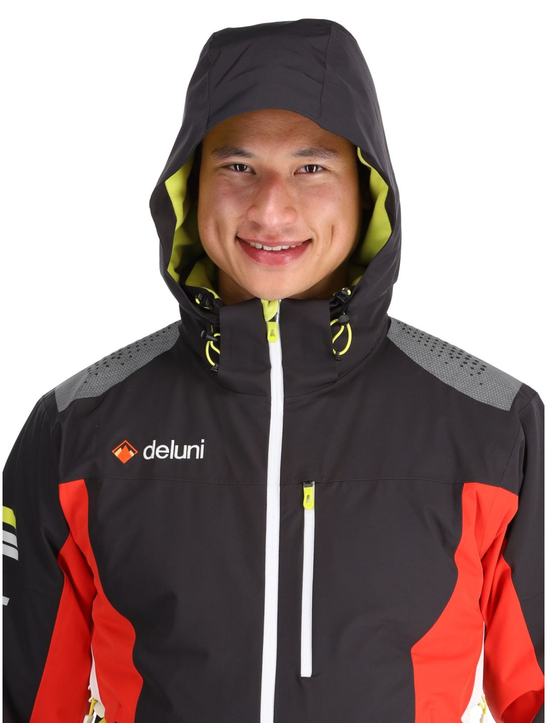 Deluni, Challenger 4 ski jacket men Black/ Red black, red 