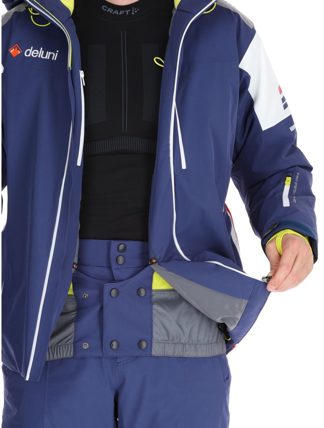 Deluni, Challenger 4 ski jacket men Blue blue 