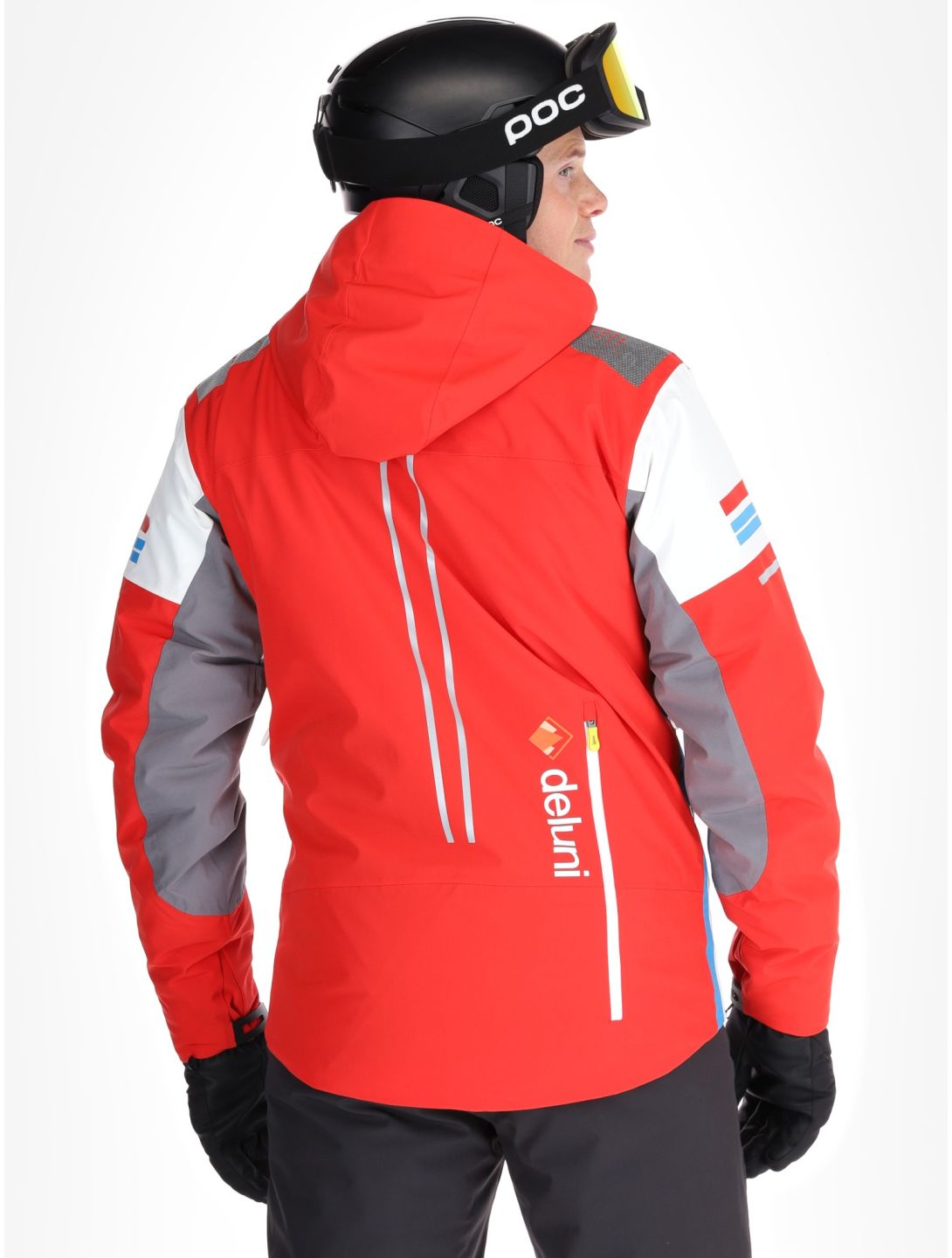 Deluni, Challenger 4 ski jacket men Red / Anthracite grey, red 