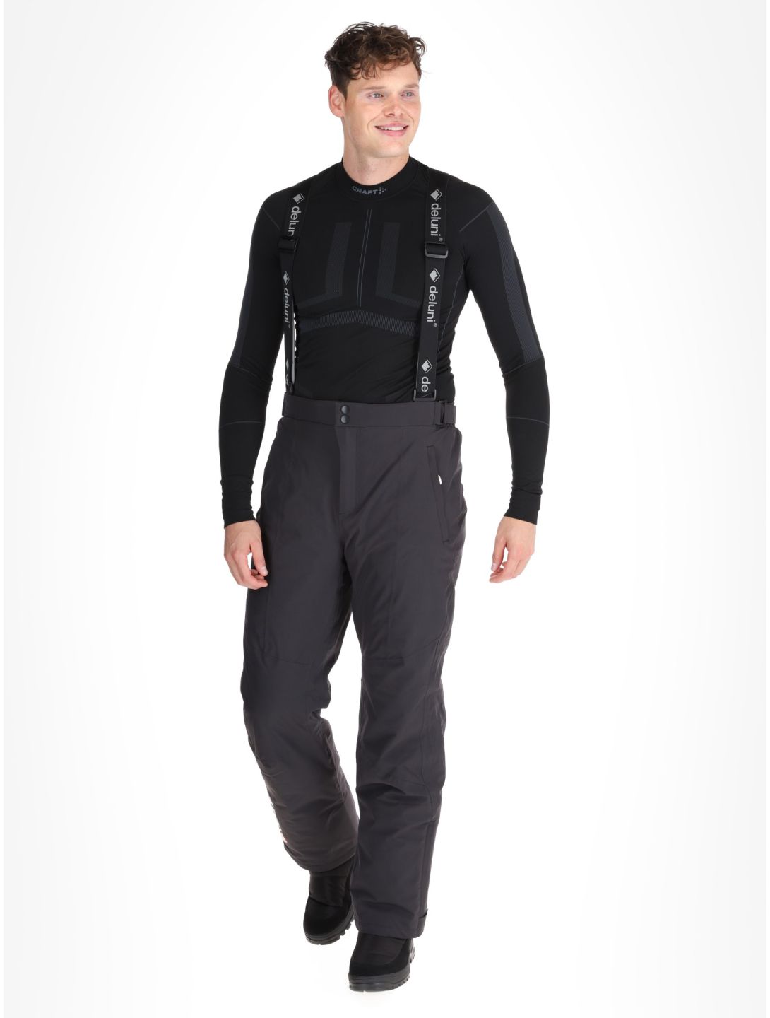 Deluni, Challenger 4 ski pants men Black black 