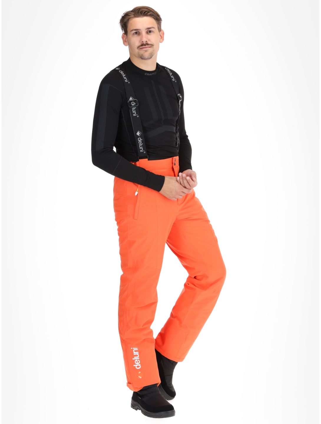 Deluni, Challenger 4 ski pants men Orange orange 