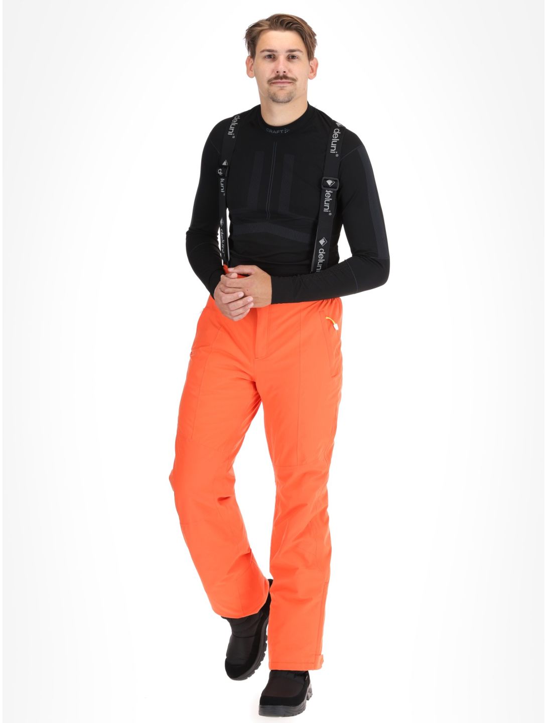 Deluni, Challenger 4 ski pants men Orange orange 