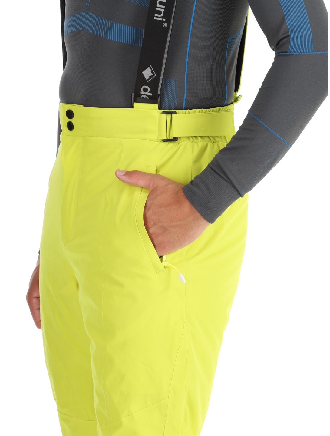 Deluni, Challenger 4 ski pants men Yellow Lime yellow 