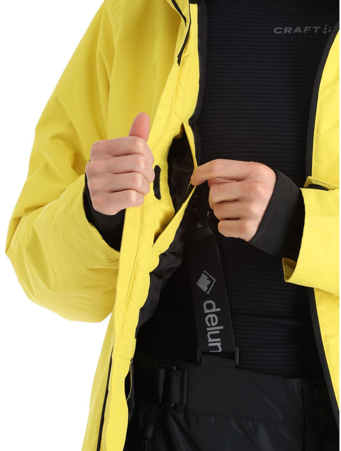 Deluni, Icerocker Pure ski jacket men Yellow yellow 