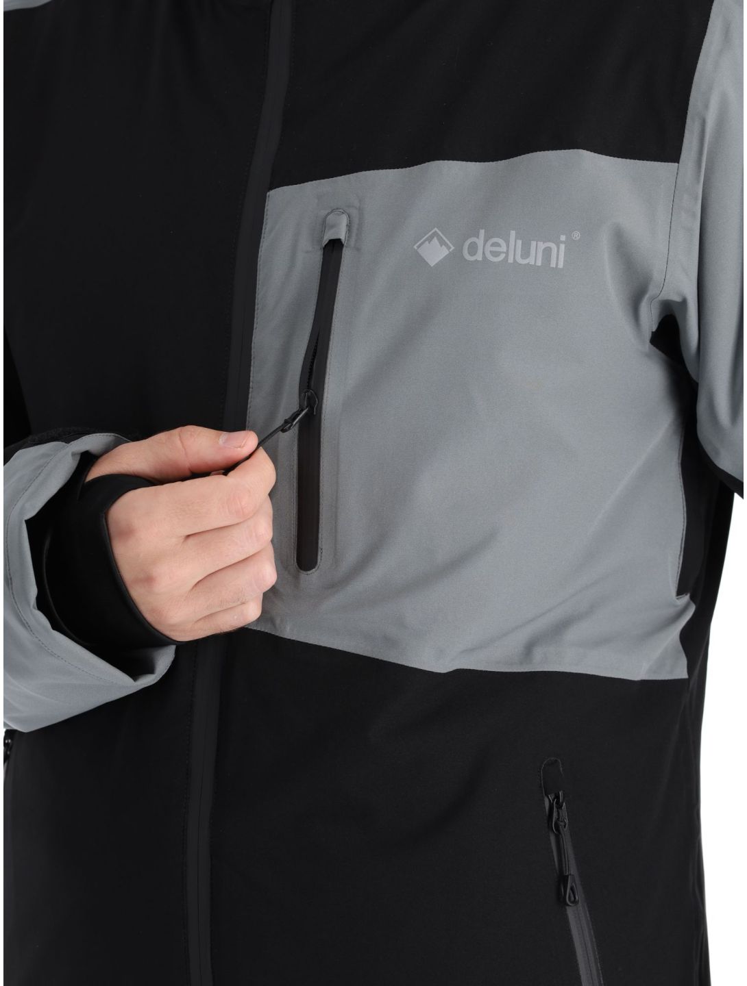 Deluni, Icerocker Plus giacca sci uomo Black / Dark Grey grigio, nero