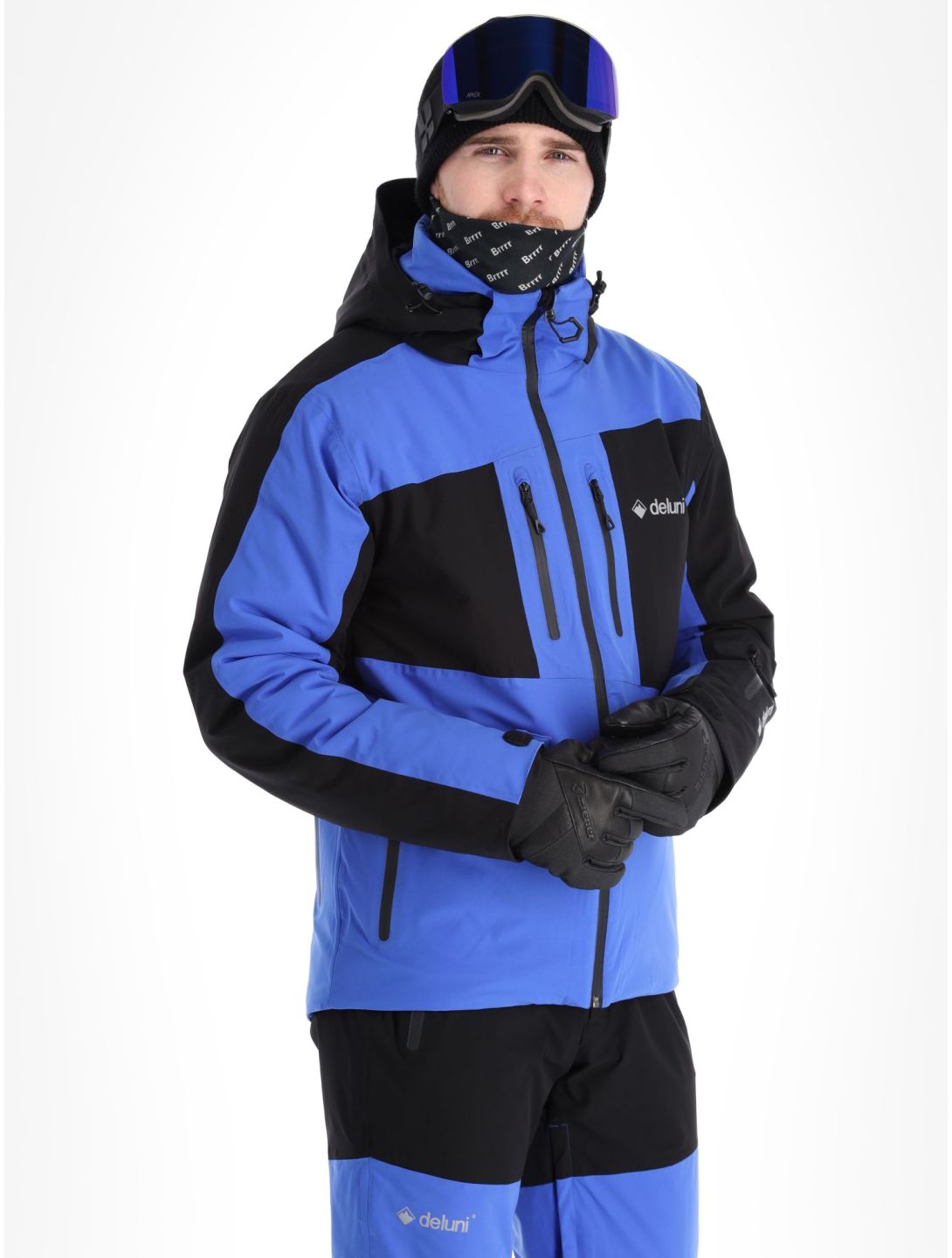 Deluni, Icerocker Pro ski jacket men Black / Blue black, blue 