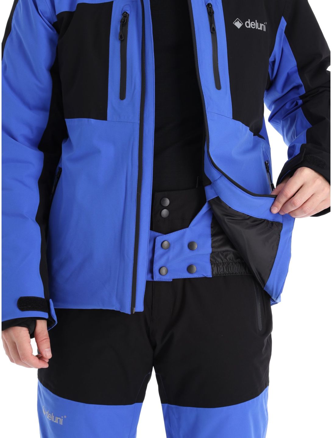 Deluni, Icerocker Pro ski jacket men Black / Blue black, blue 